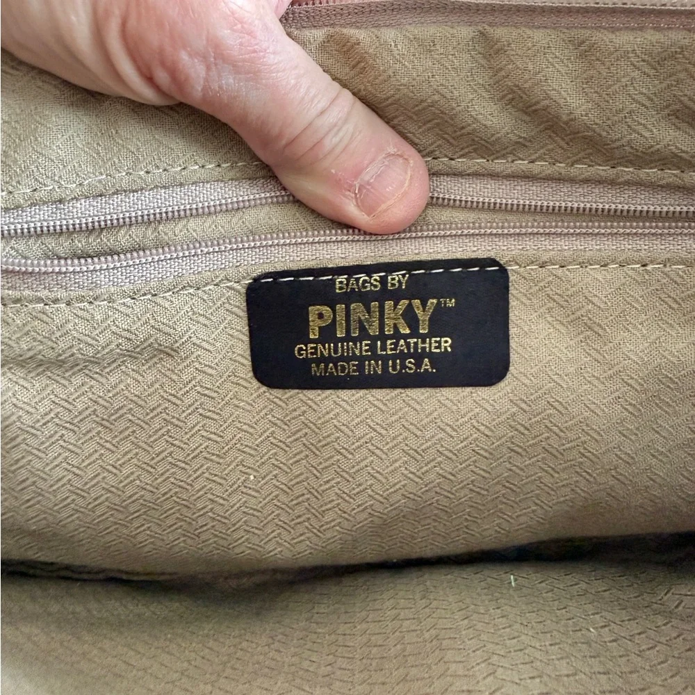 Vintage‎ Bags Clutch by Pinky Leather Creampuff Color Envelope Clutch